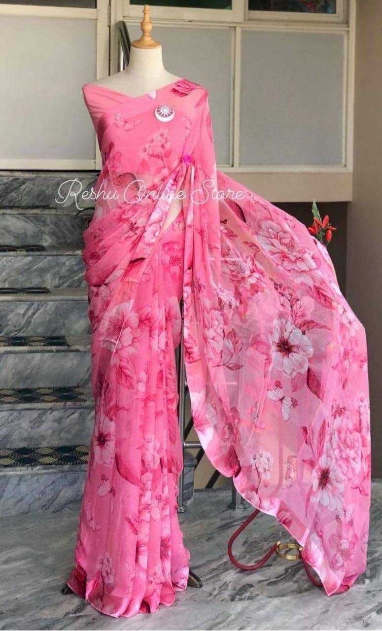 Ynf Georgette KESH509 106 Sarees Wholesale Designer Sarees Fancy Sarees Ladies Sarees Manufacturer
