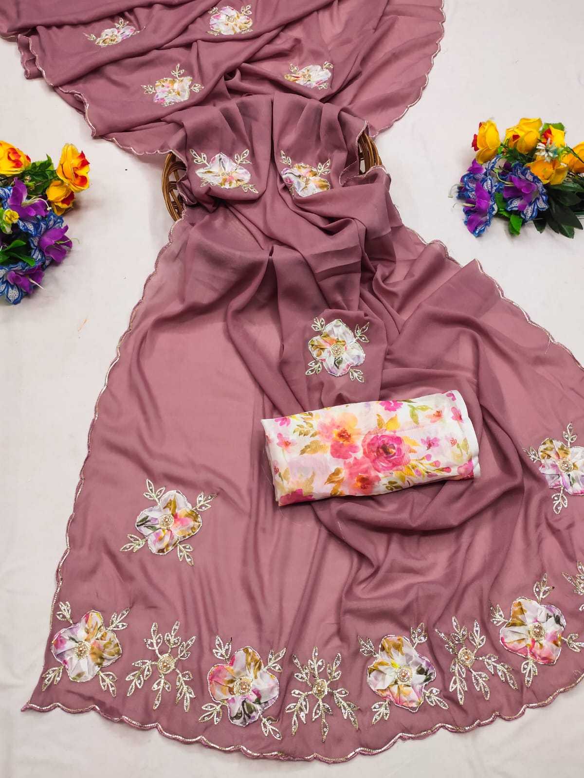 Ynf Georgette KESH514 135 Sarees Wholesale Designer Sarees Party Wear Sarees Fancy Sarees Manufacturer