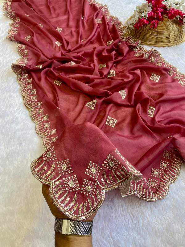 Ynf Georgette KESH514 141 Sarees Wholesale Sequins Work Saree Manufacturer