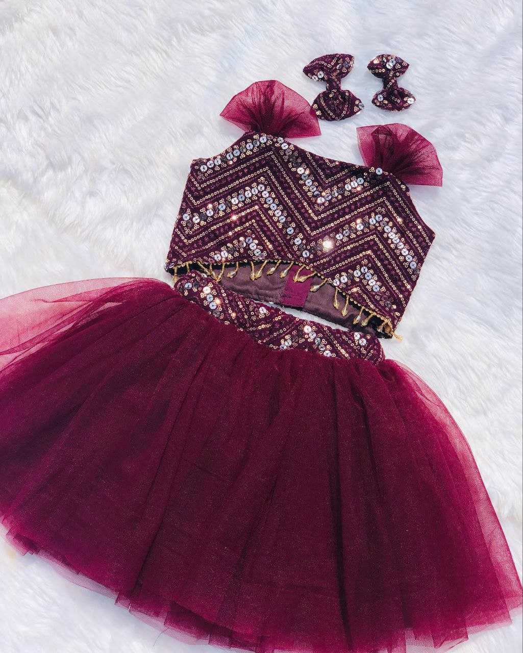 Ynf Georgette RIN107 365 Kids Wear Wholesale Kids Lehenga Kids Festive Wear Baby Girl Lehenga Manufacturer