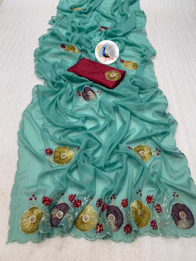 Ynf Georgette RIN128 Star Georgette Sarees Wedding Collections Festive Collections Wholesale Designer Sarees Printed Sarees Georgette Sarees Manufacturer
