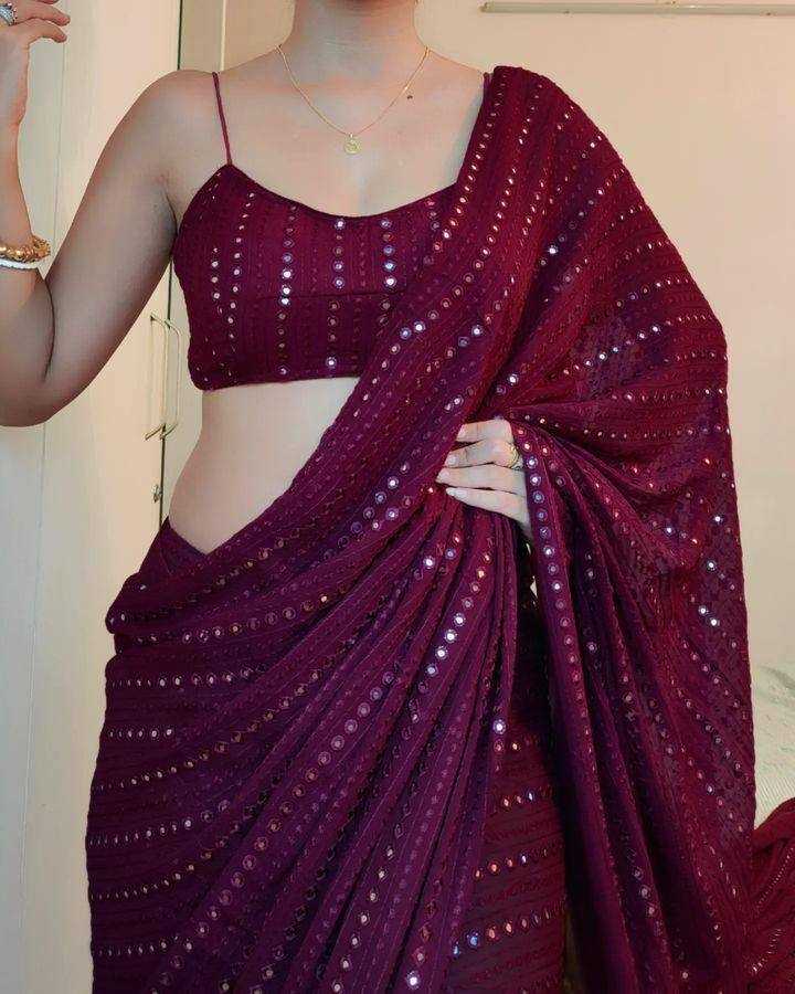 Ynf Georgette RIN131 213 Silk Sarees Wedding Collections Wholesale Party Wear Silk Sarees Sangeet Outfits Manufacturer
