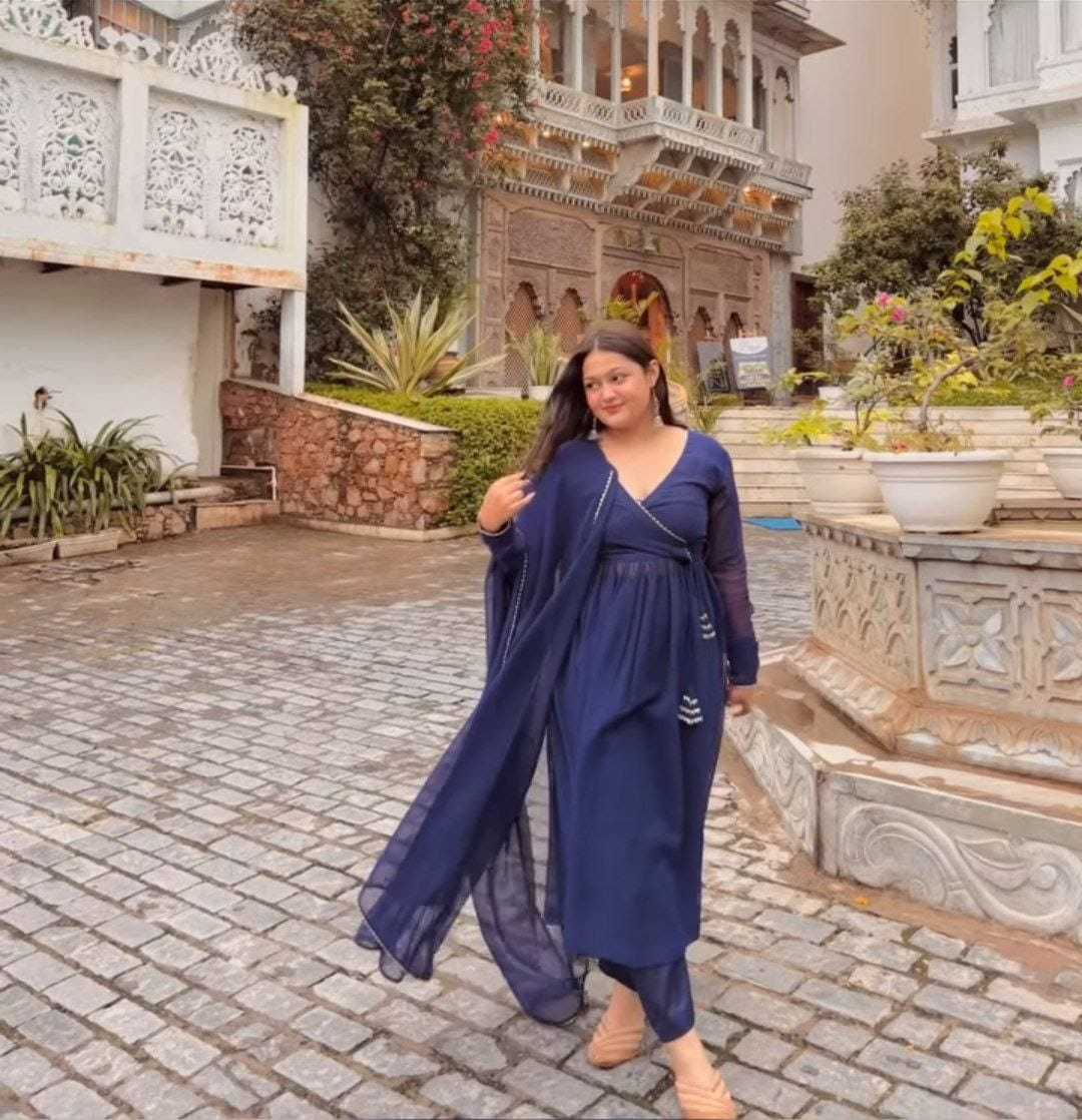 Ynf Georgette RIN157 2071 Gowns Wedding Collections Plus Size Collections Wholesale Georgette Gown Wedding Gown Designer Gowns Manufacturer