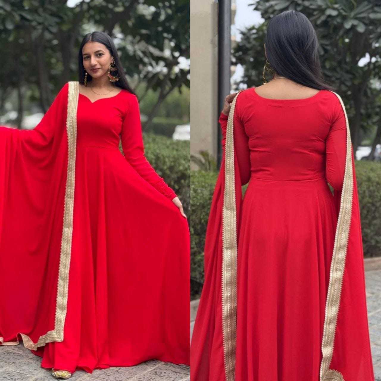 Ynf Georgette RIN157 2076 Gowns Wedding Collections Plus Size Collections Wholesale Georgette Gown Wedding Gown Designer Gowns Manufacturer