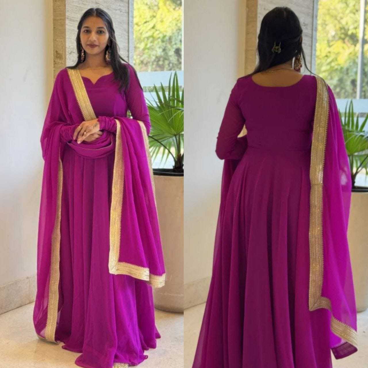 Ynf Georgette RIN157 2076 Gowns Wedding Collections Plus Size Collections Wholesale Georgette Gown Wedding Gown Designer Gowns Manufacturer