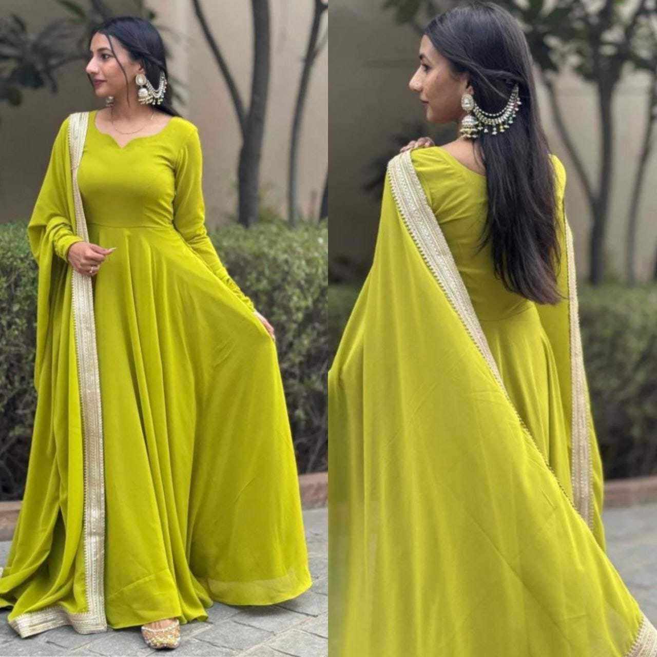 Ynf Georgette RIN157 2076 Gowns Wedding Collections Plus Size Collections Wholesale Georgette Gown Wedding Gown Designer Gowns Manufacturer