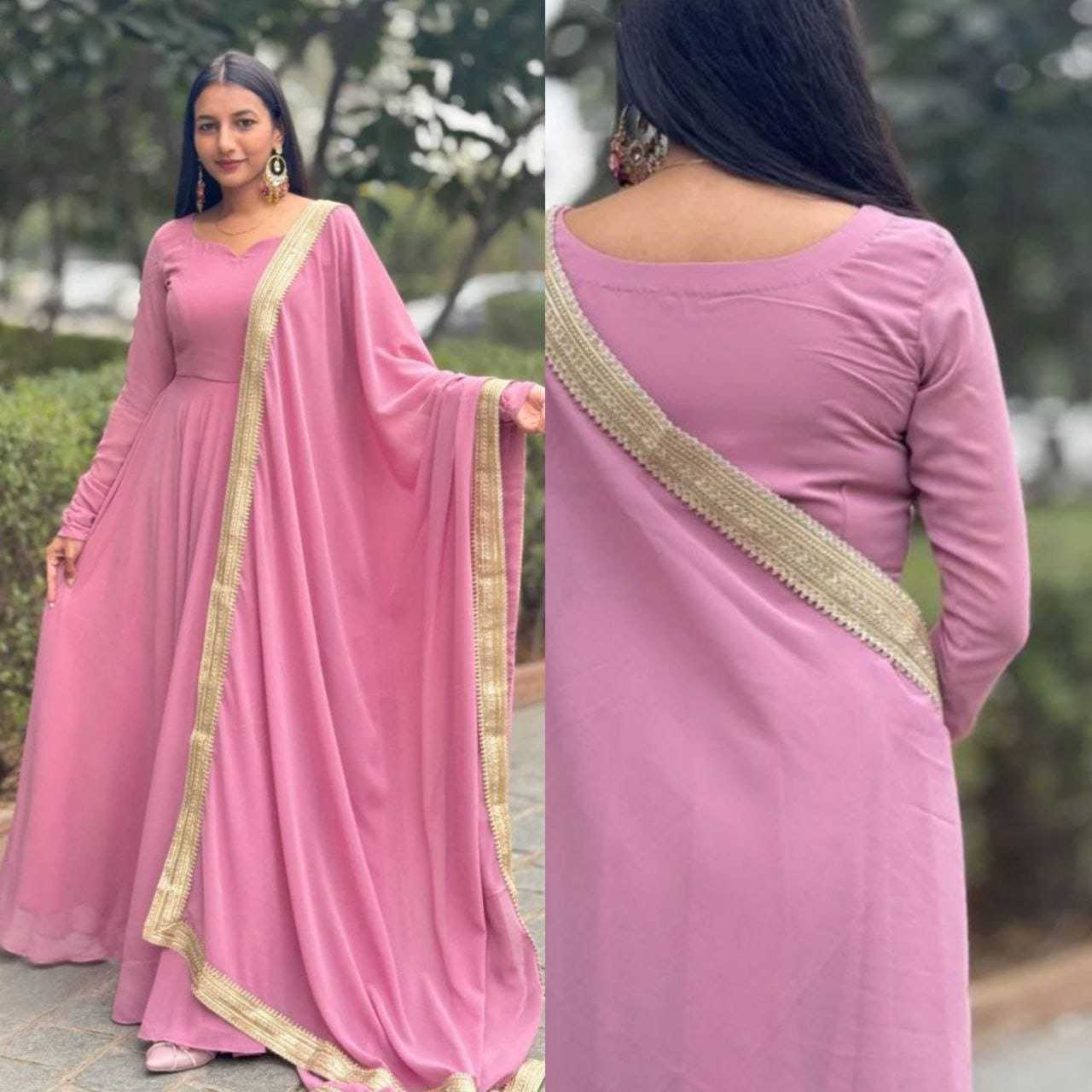 Ynf Georgette RIN157 2076 Gowns Wedding Collections Plus Size Collections Wholesale Georgette Gown Wedding Gown Designer Gowns Manufacturer
