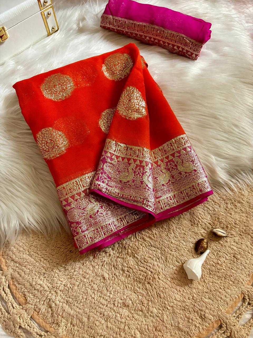 Ynf Georgette RIN178 327 Sarees Wedding Collections Festive Collections Wholesale Designer Sarees Georgette Sarees Zari Border Sarees Manufacturer