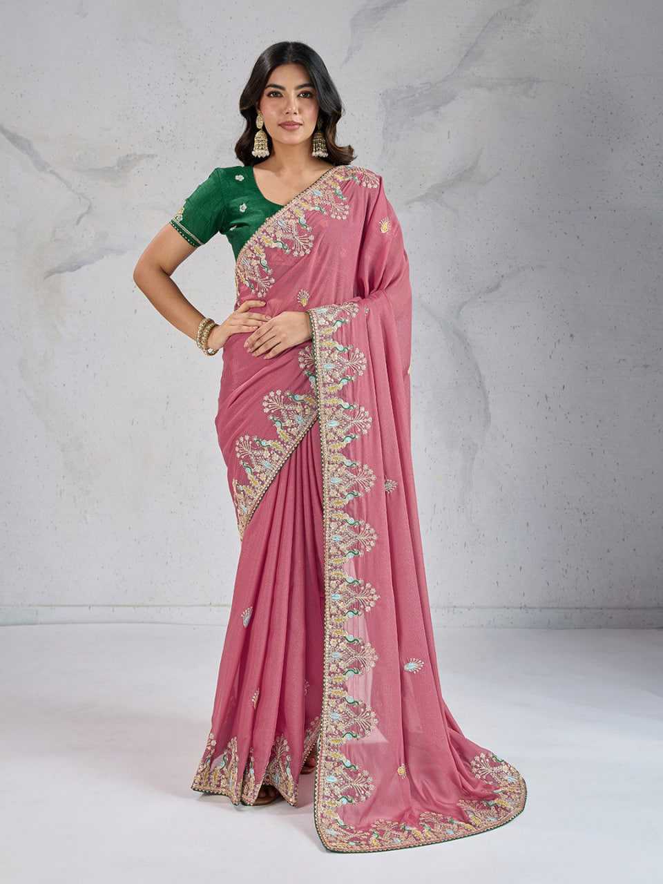 Ynf Georgette RIN188 RCB Sarees Wholesale Designer Sarees Party Wear Sarees Heavy Work Sarees Manufacturer