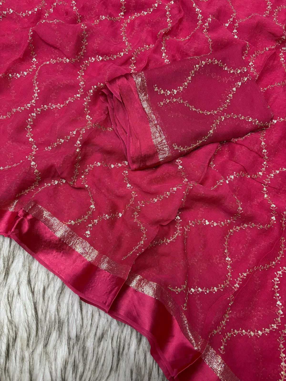 Ynf Georgette RIN199 312 Sarees Wedding Collections Festive Collections Wholesale Georgette Sarees Embroidered Sarees Viscose Saree Manufacturer