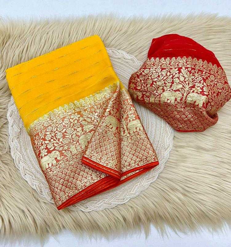 Ynf Georgette RIN199 326 Sarees Wedding Collections Festive Collections Wholesale Georgette Sarees Zari Border Sarees Viscose Saree Manufacturer