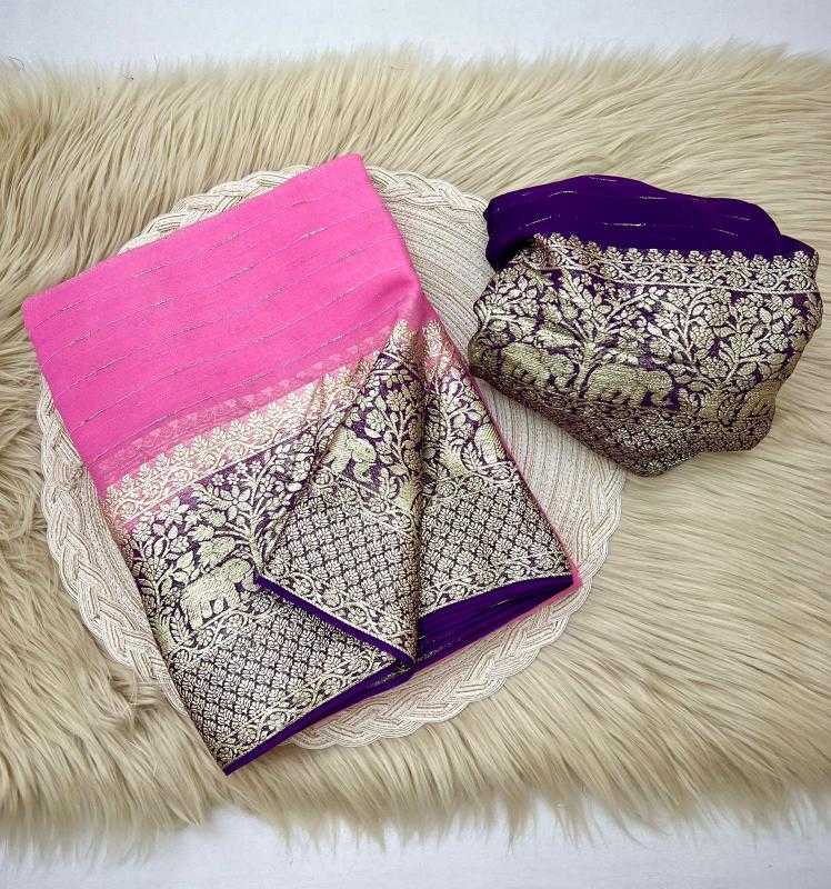 Ynf Georgette RIN199 326 Sarees Wedding Collections Festive Collections Wholesale Georgette Sarees Zari Border Sarees Viscose Saree Manufacturer