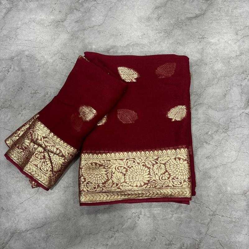 Ynf Georgette RIN199 Elephant Sarees Wedding Collections Festive Collections Wholesale Georgette Sarees Butta Sarees Viscose Saree Manufacturer