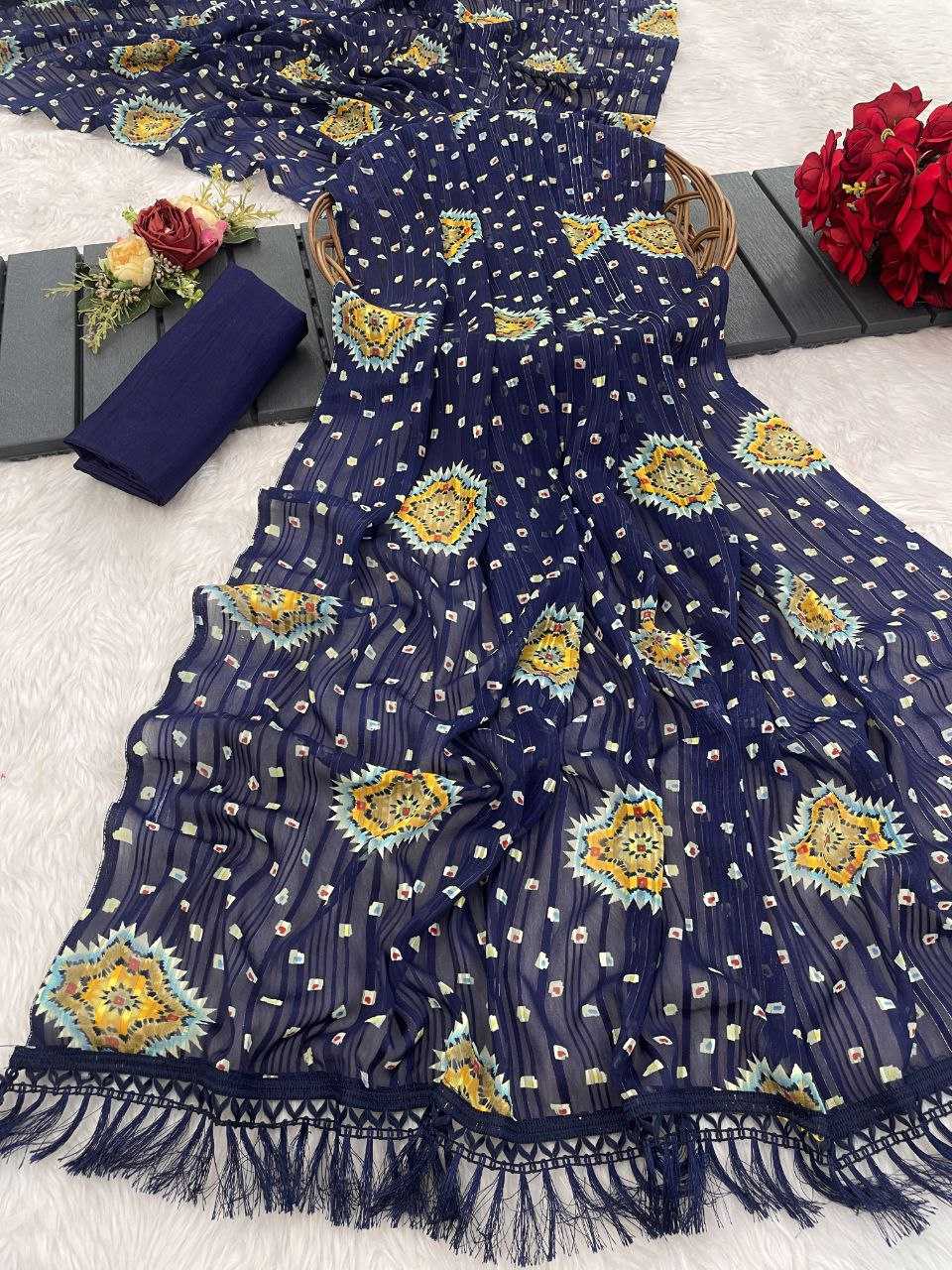Ynf Georgette RIN231 AASTHA ZARI Sarees Wholesale Fancy Sarees Printed Sarees Manufacturer