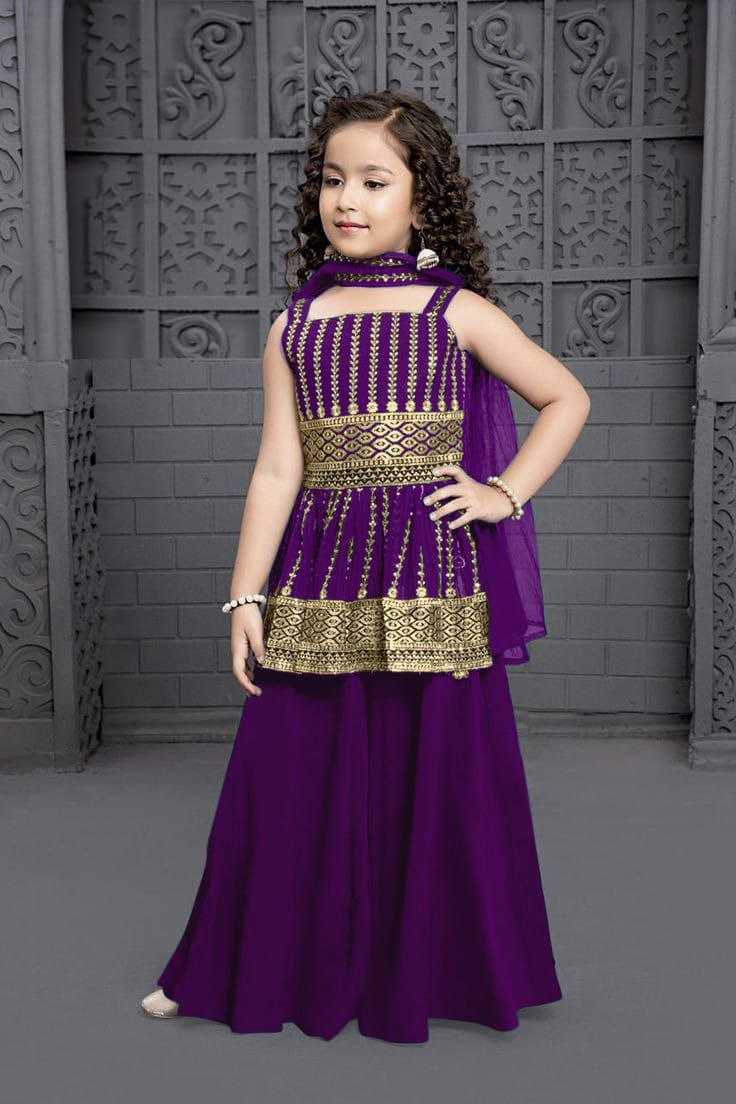 Ynf Heavy Crepe RIN204 JANVI 7 Kids Wear Wedding Collections Festive Collections Wholesale Kids Lehenga Kids Designer Frock Kids Wedding Outfits Manufacturer