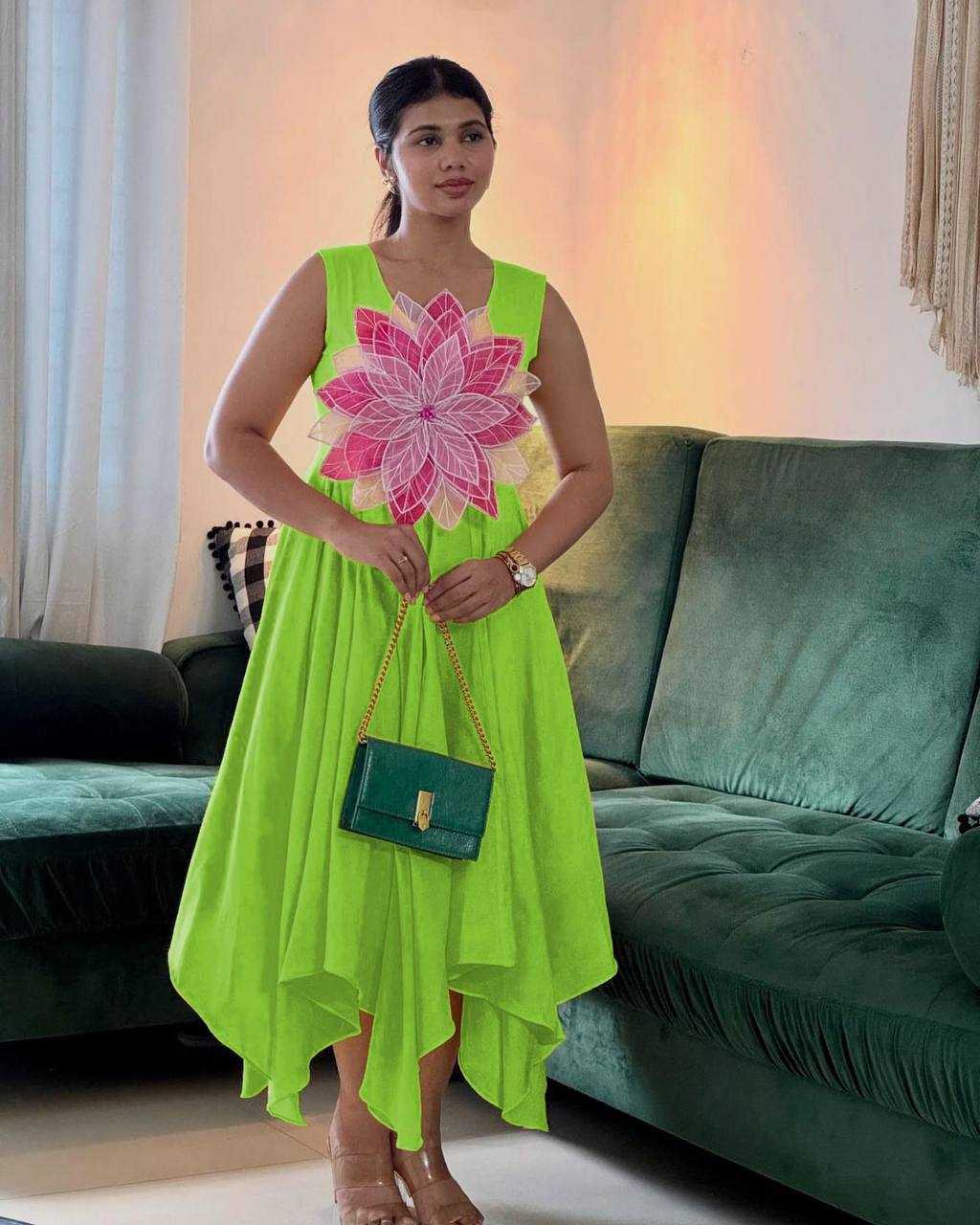 Ynf Heavy Parampara KESH496 519 Kurti Wholesale Sleeveless Kurtis Ruffle Kurtis Manufacturer