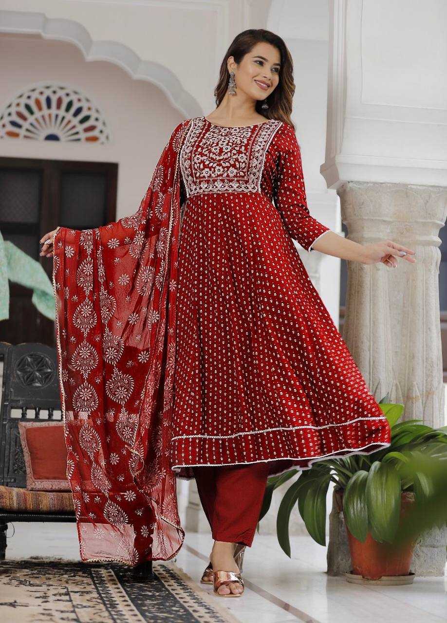 Ynf Heavy Rayon KESH510 1105 Suits & Dresses Plus Size Collections Wholesale Embroidery Suits Party wear suits Manufacturer