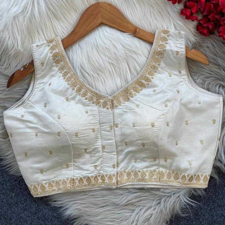 Ynf Heavy Roman Silk KESH426 1055 Readymade Blouses Wholesale Blouse Embroidered Blouses Silk Blouse Manufacturer