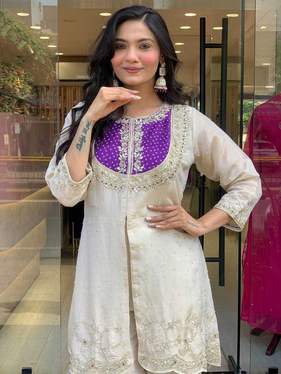 Ynf Heavy Roman Silk KESH499 5277 Western Wears Wholesale Co-ord Set Manufacturer