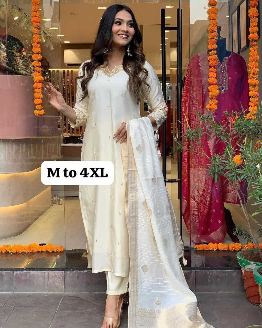 Ynf Heavy Roman Silk KESH502 1003 Suits & Dresses Wedding Collections Wholesale Embroidery Suits Ladies Silk Suit Designer Suits Manufacturer