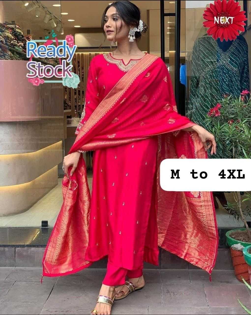 Ynf Heavy Roman Silk KESH502 1003 Suits & Dresses Wedding Collections Wholesale Embroidery Suits Ladies Silk Suit Designer Suits Manufacturer
