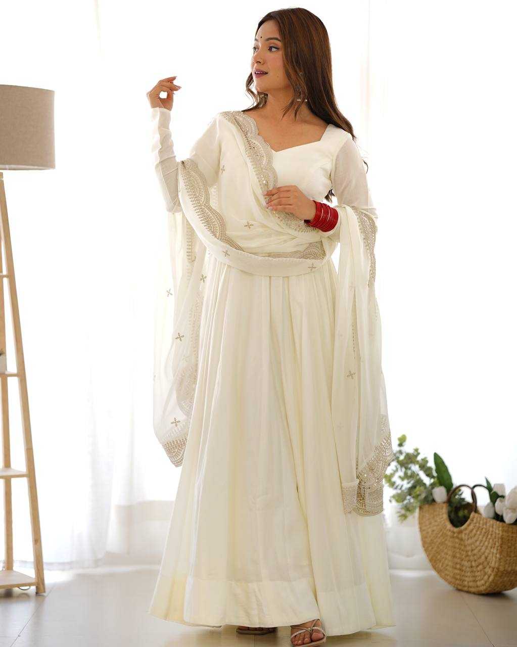 Ynf Heavy Roman Silk KESH504 40 Gowns Wedding Collections Festive Collections Wholesale Anarkali Gown Gown With Dupatta Wedding Outfits Manufacturer