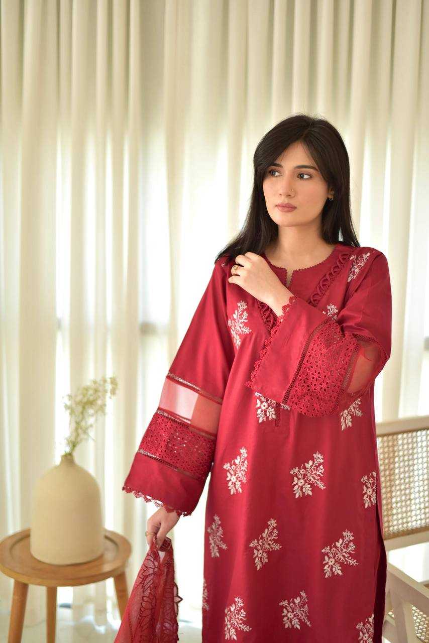 Ynf Heavy Roman Silk RIN141 1951 Suits & Dresses Wedding Collections Festive Collections Wholesale Embroidery Suits Ladies Silk Suit Wedding Outfits Manufacturer