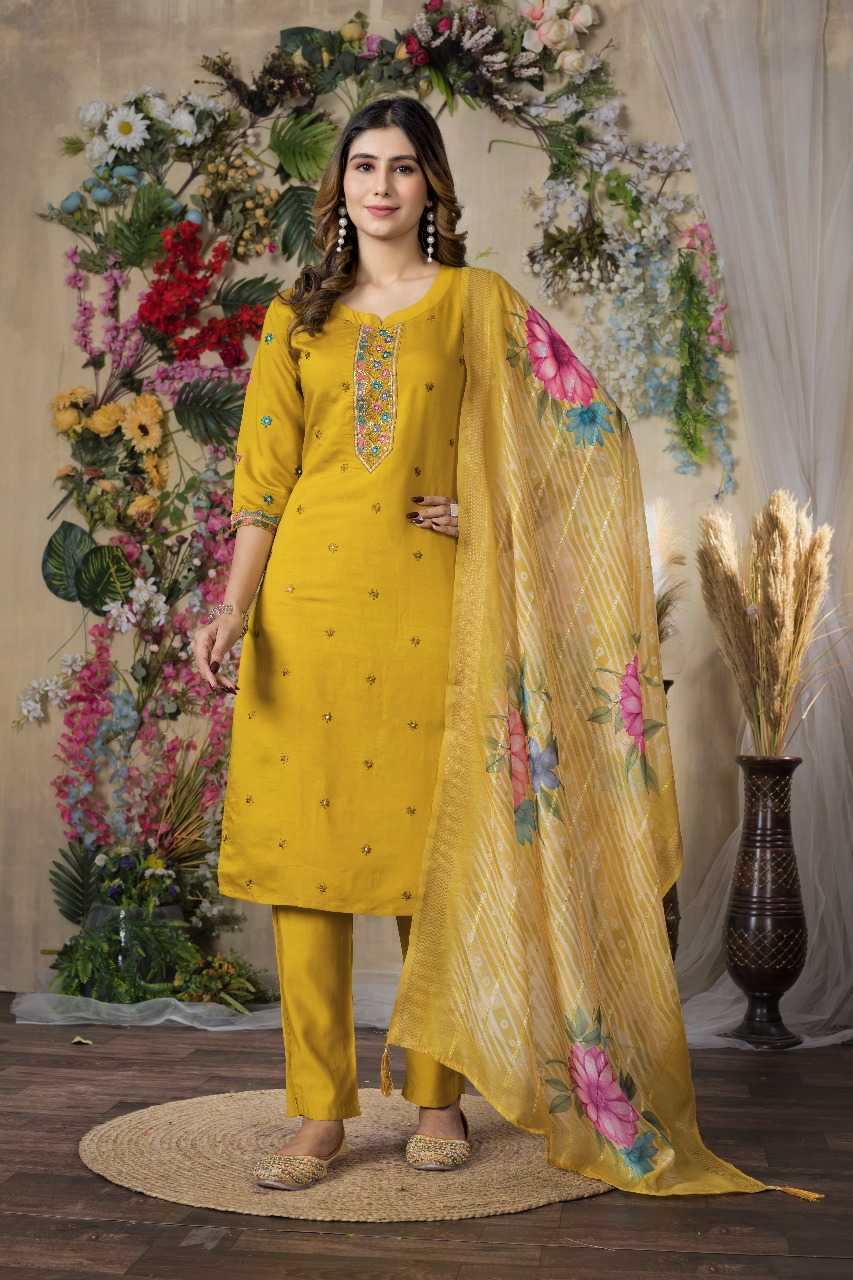Ynf Heavy Roman Silk RIN197 4761 Suits & Dresses Wholesale Embroidery Suits Party wear suits Designer Suits Manufacturer