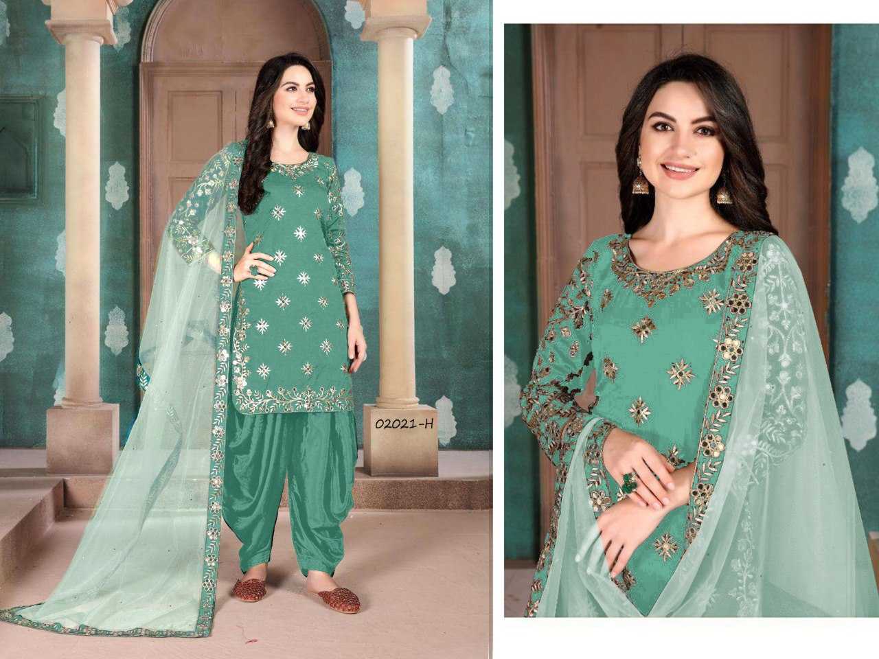 Ynf Heavy Silk KESH504 002021 Suits & Dresses Wedding Collections Festive Collections Wholesale Embroidery Suits Ladies Silk Suit Dhoti Salwar Suit Manufacturer