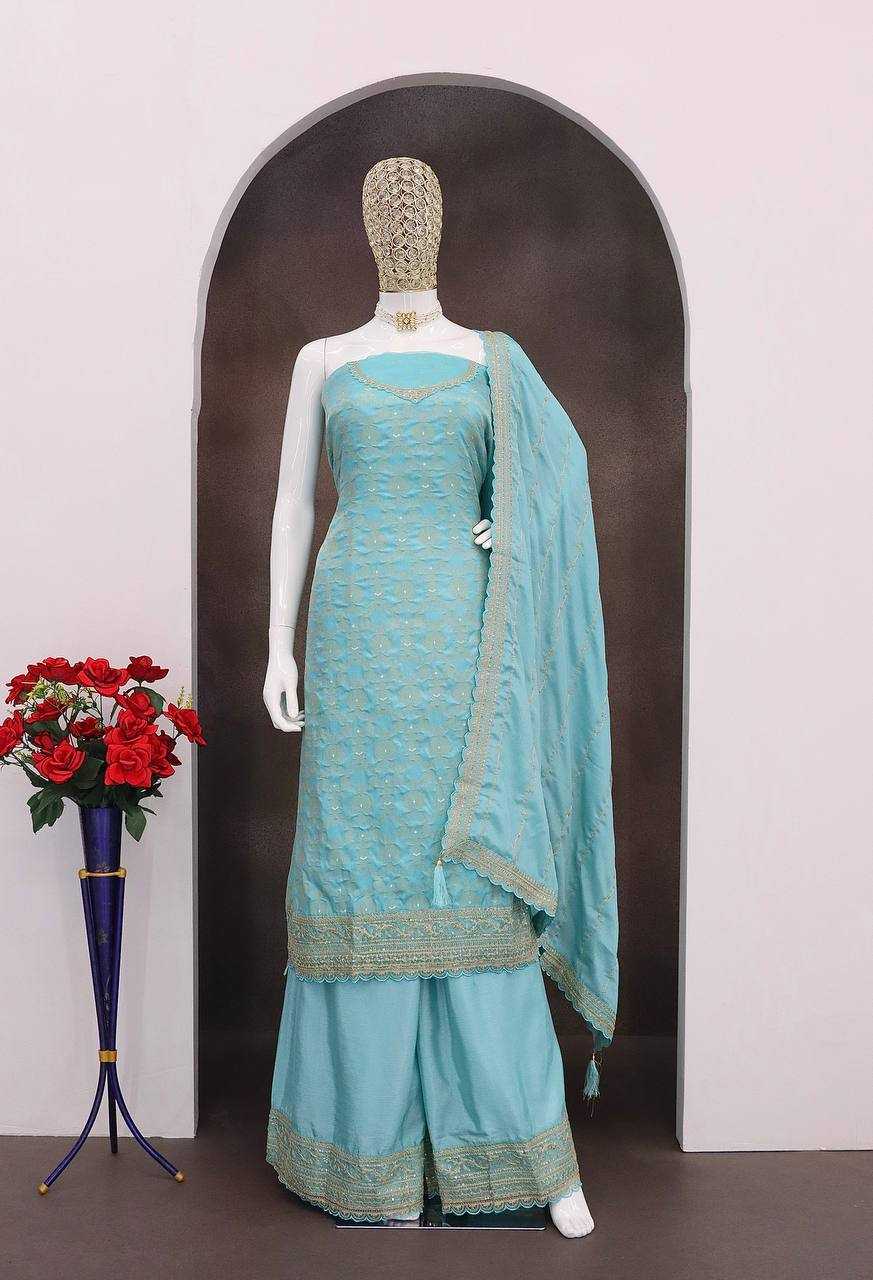 Ynf Jacquard KESH504 66211 Suits & Dresses Wholesale Ladies Suits Embroidery Suits Palazzo Suit Zari Work Suit Manufacturer