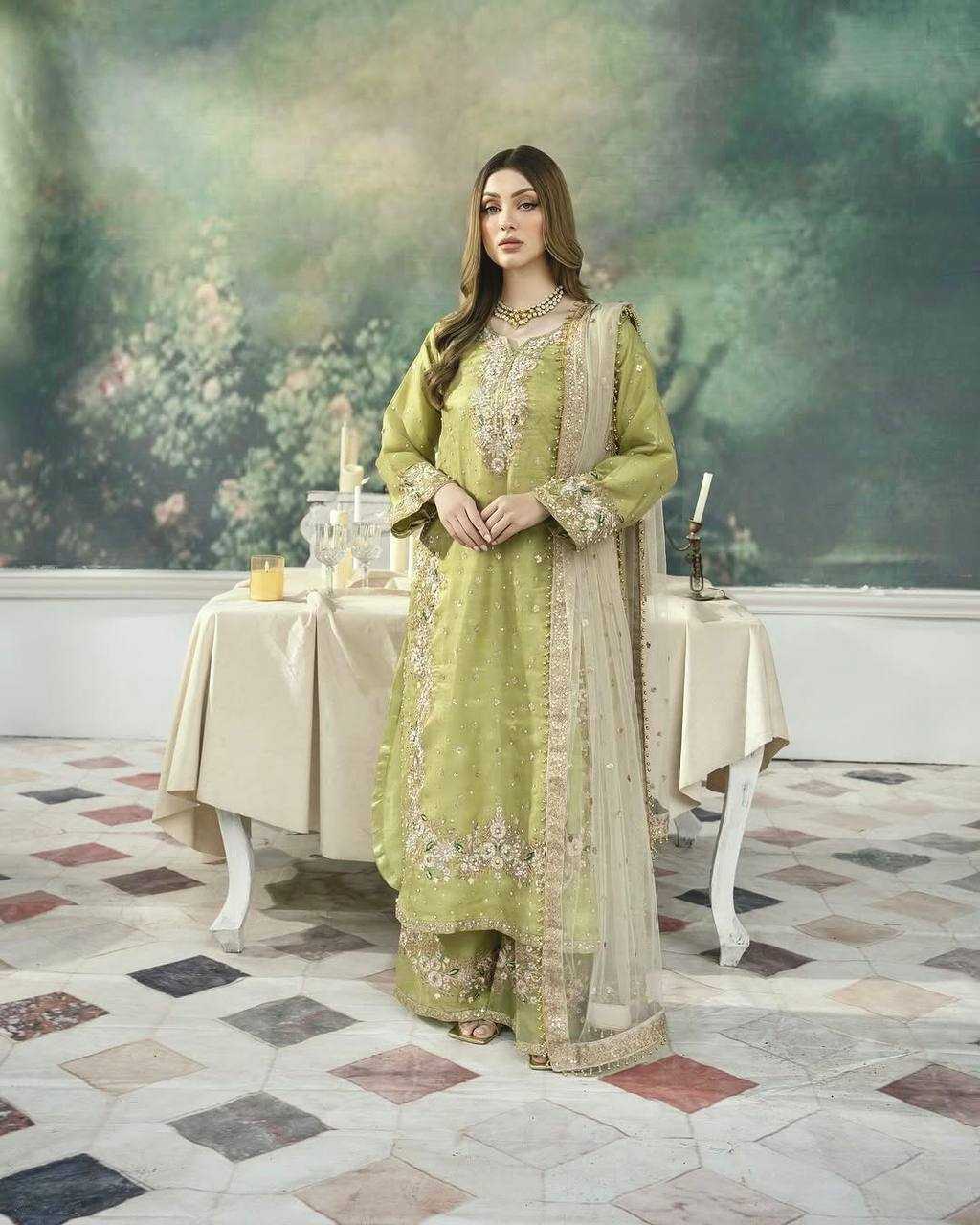 Ynf Jimmy Choo KESH141 199 Suits & Dresses Festive Collections Plus Size Collections Wholesale Embroidery Suits Palazzo Suit Designer Suits Manufacturer