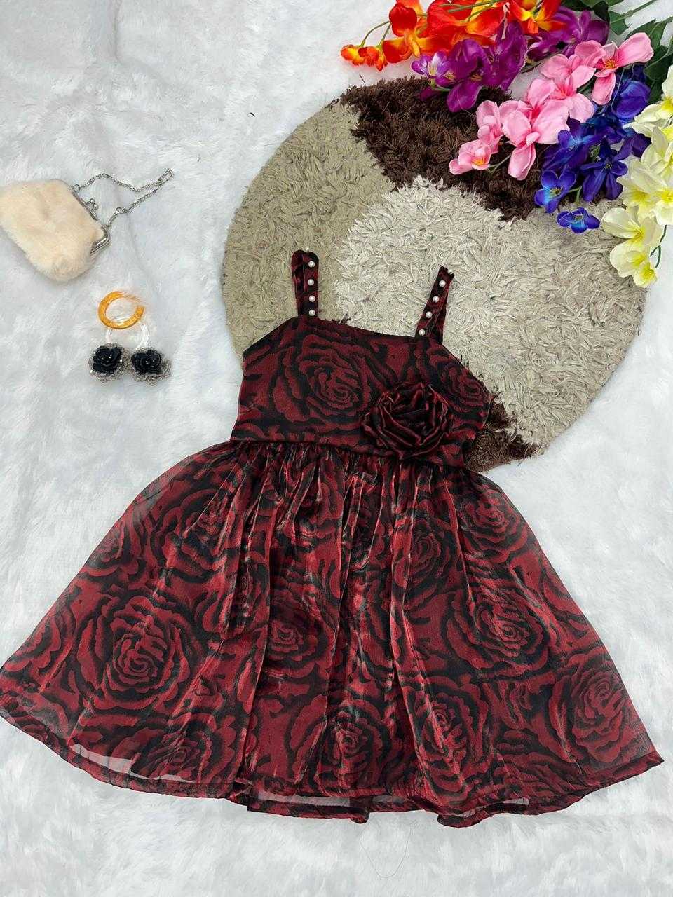 Ynf Jimmy Choo KESH493 Frock Kids Wear Wholesale Kids Frocks Embroidered Frock Girls Frock Manufacturer