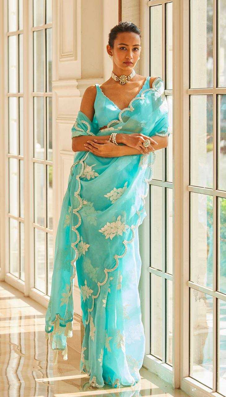 Ynf Jimmy Choo RIN131 398 Sarees Wedding Collections Festive Collections Wholesale Jimmy Choo Sarees Sequence Sarees Embroidered Sarees Manufacturer