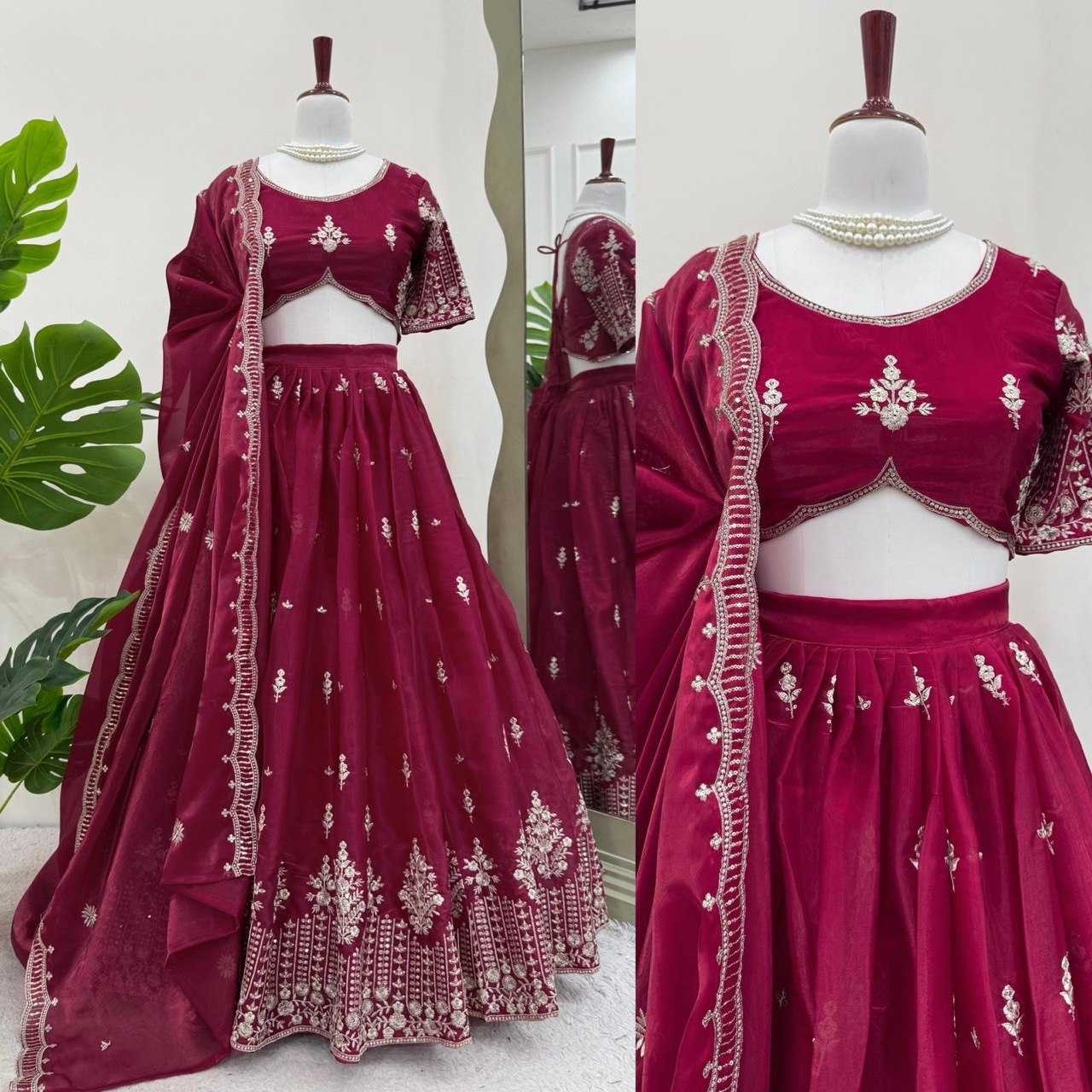Ynf Jimmy Choo RIN162 357 Lehengas Festive Collections Wholesale Sequins Lehenga Navratri Chaniya Choli Manufacturer