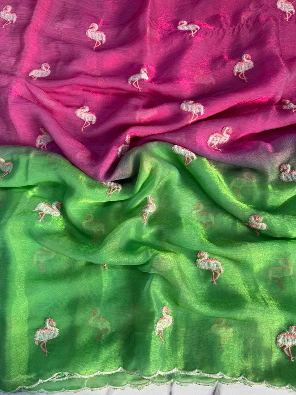 Ynf Jimmy Choo RIN178 batakh Sarees Wedding Collections Festive Collections Wholesale Designer Sarees Jimmy Choo Sarees Embroidered Sarees Manufacturer