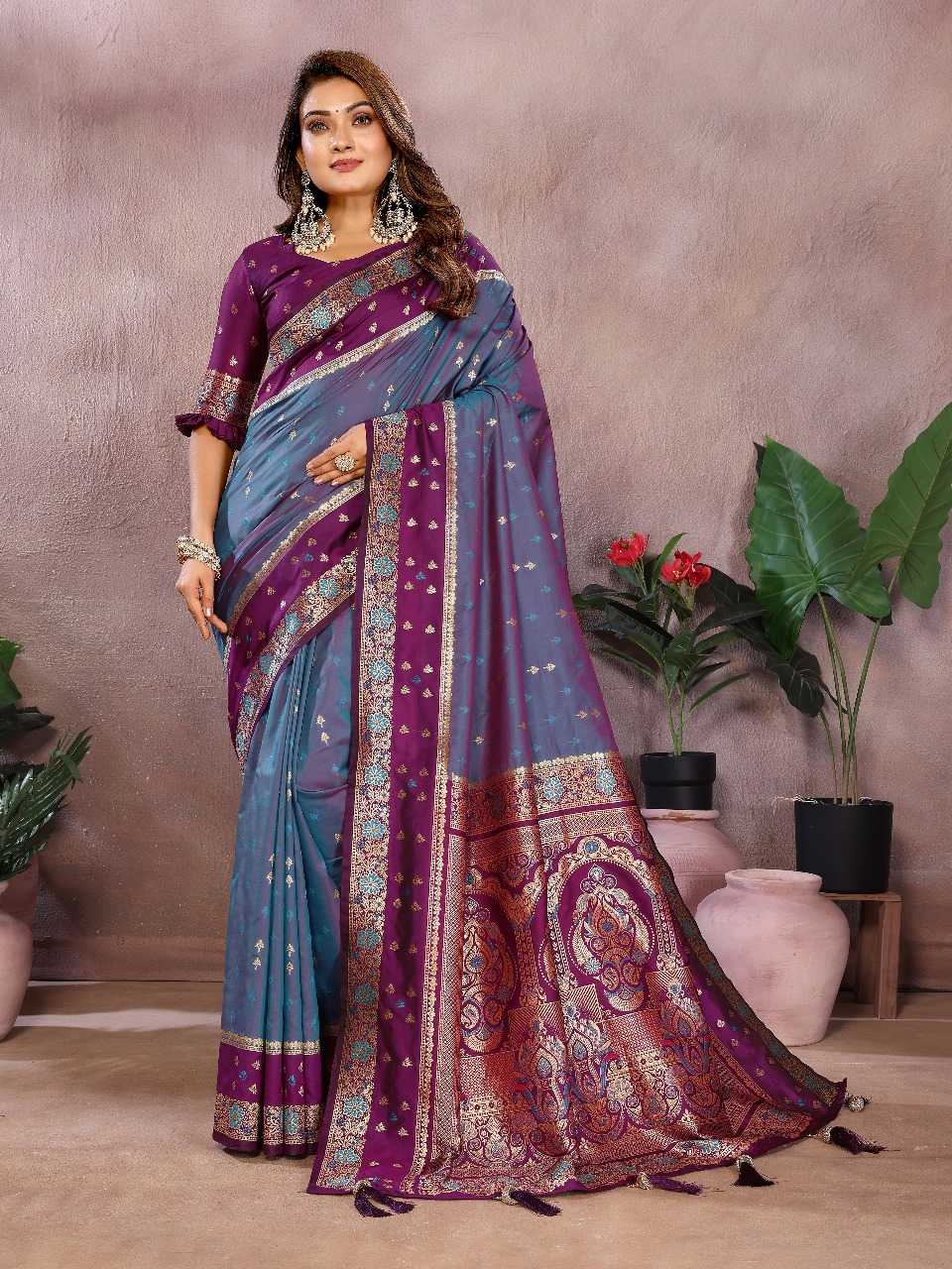 Ynf Kanjivaram Silk RIN144 sarangi Silk Sarees Wedding Collections Festive Collections Wholesale Handloom Sarees Zari Border Silk Sarees Manufacturer