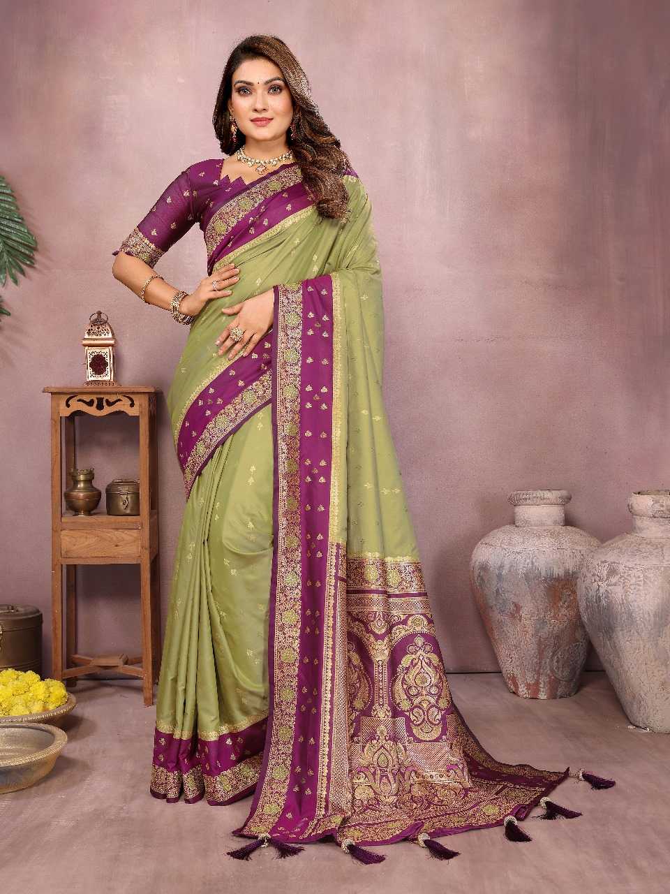 Ynf Kanjivaram Silk RIN144 sarangi Silk Sarees Wedding Collections Festive Collections Wholesale Handloom Sarees Zari Border Silk Sarees Manufacturer