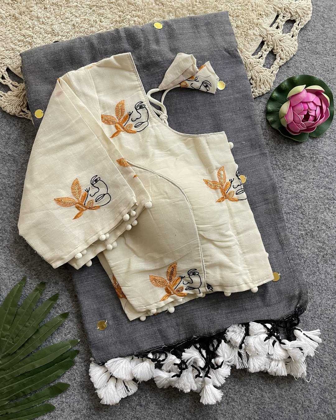 Ynf Khadi Cotton KESH437 Khadi Cotton Sarees Wedding Collections Festive Collections Wholesale Designer Sarees Sequence Sarees Cotton Sarees Manufacturer