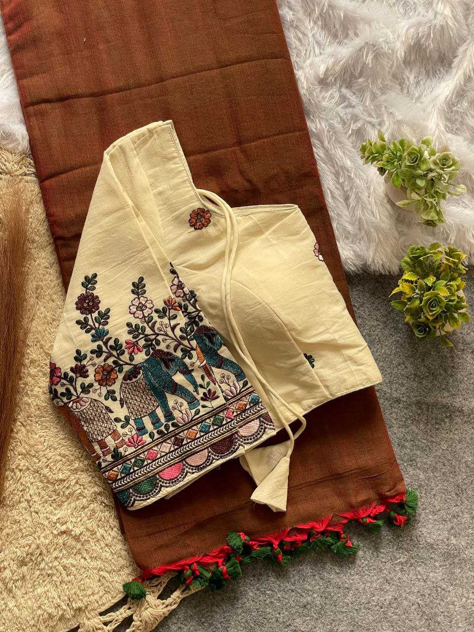 Ynf Khadi Cotton RIN216 DIVYA Sarees Wedding Collections Festive Collections Wholesale Mirror Work Saree Cotton Sarees Sarees With Blouse Manufacturer