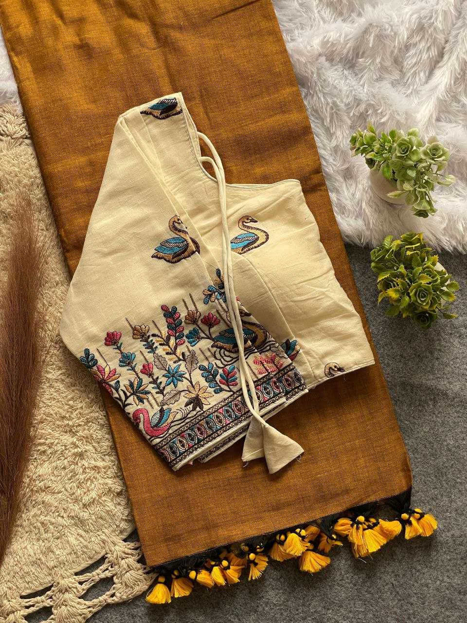 Ynf Khadi Cotton RIN216 DIVYA Sarees Wedding Collections Festive Collections Wholesale Mirror Work Saree Cotton Sarees Sarees With Blouse Manufacturer