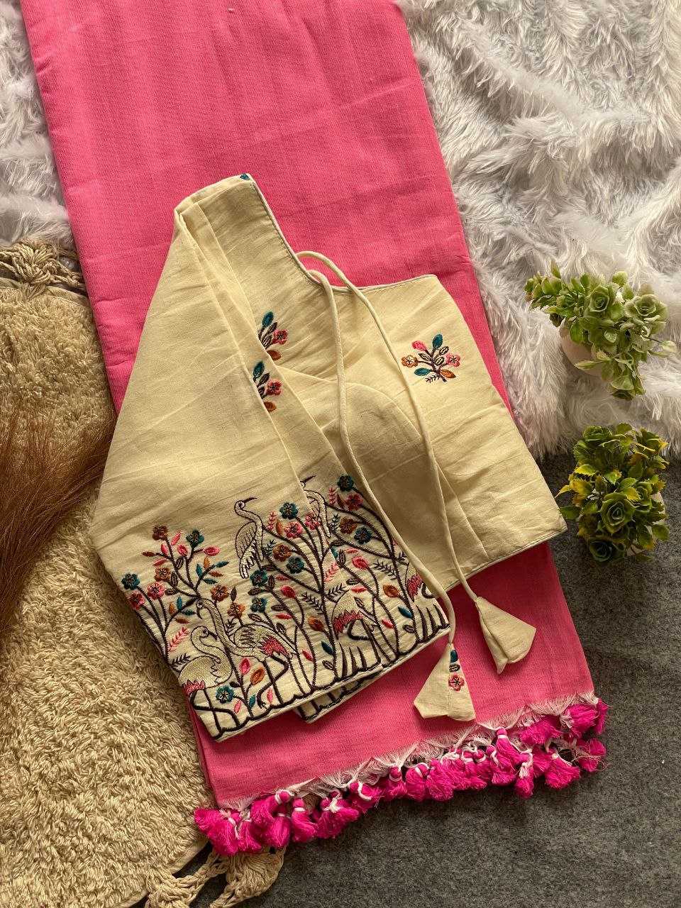 Ynf Khadi Cotton RIN216 DIVYA Sarees Wedding Collections Festive Collections Wholesale Mirror Work Saree Cotton Sarees Sarees With Blouse Manufacturer