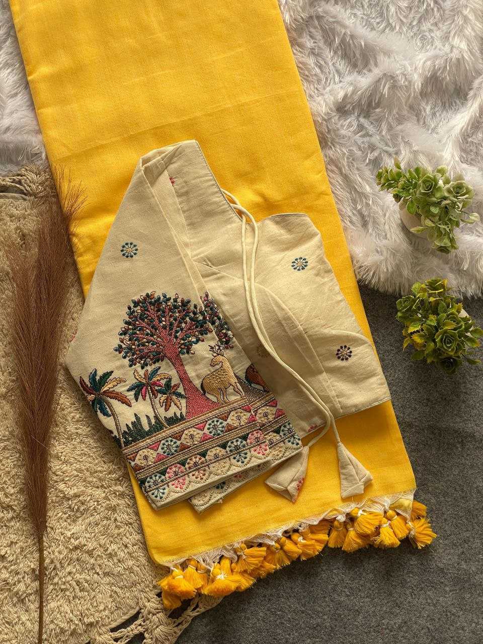 Ynf Khadi Cotton RIN216 DIVYA Sarees Wedding Collections Festive Collections Wholesale Mirror Work Saree Cotton Sarees Sarees With Blouse Manufacturer