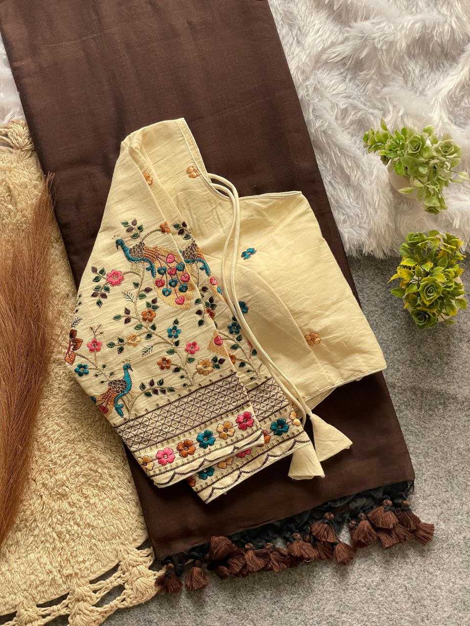 Ynf Khadi Cotton RIN216 DIVYA Sarees Wedding Collections Festive Collections Wholesale Mirror Work Saree Cotton Sarees Sarees With Blouse Manufacturer