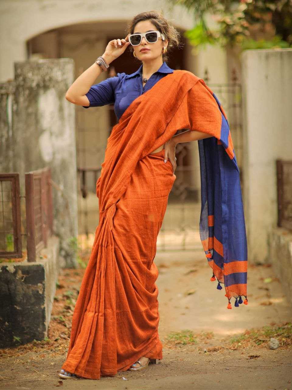 Ynf Khadi Cotton RIN216 gopikanya Sarees Wedding Collections Festive Collections Wholesale Traditional Sarees Cotton Sarees Sarees With Blouse Manufacturer