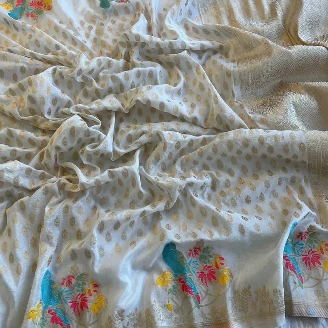 Ynf Khadi KESH484 327 Silk Sarees Wedding Collections Festive Collections Wholesale Khadi Silk Sarees Party Wear Silk Sarees Zari Border Silk Sarees Manufacturer