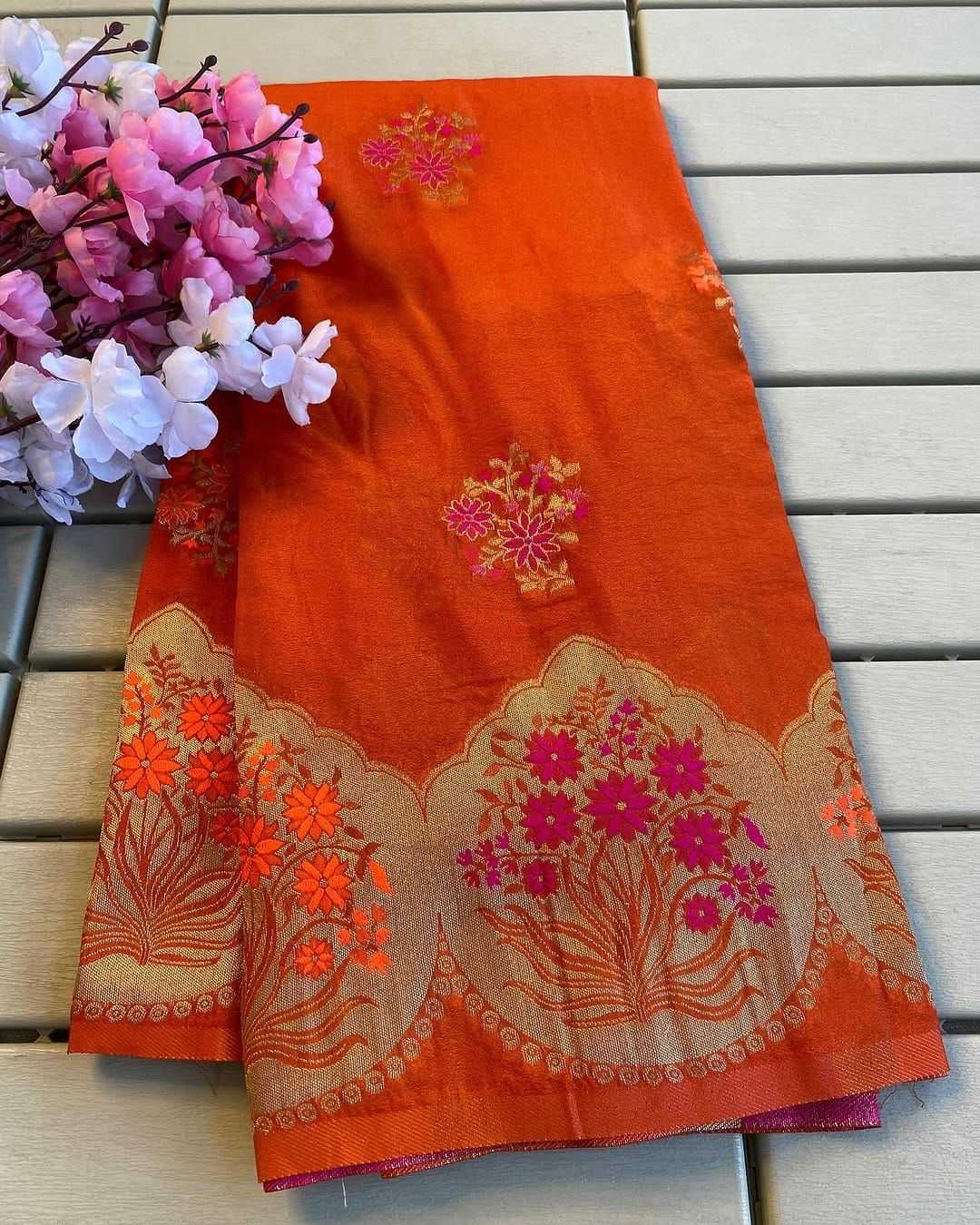 Ynf Khadi KESH484 scalloped Silk Sarees Wedding Collections Wholesale Khadi Silk Sarees Designer Silk Sarees Silk Sarees For Weddings Manufacturer
