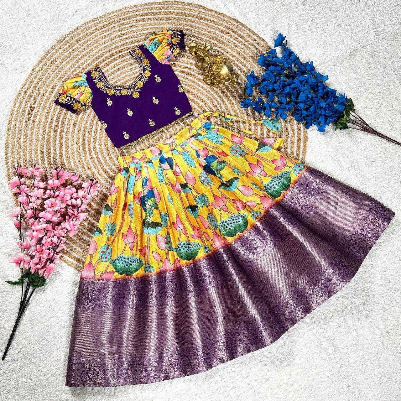Ynf Kota Chex KESH505 314 Kids Wear Wholesale Kids Lehenga Kids Lehenga Choli Baby Girl Lehenga Manufacturer