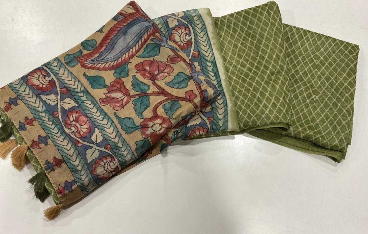Ynf Linen KESH484 310 Sarees Wedding Collections Festive Collections Wholesale Printed Sarees Kalamkari Sarees Linen Sarees Manufacturer