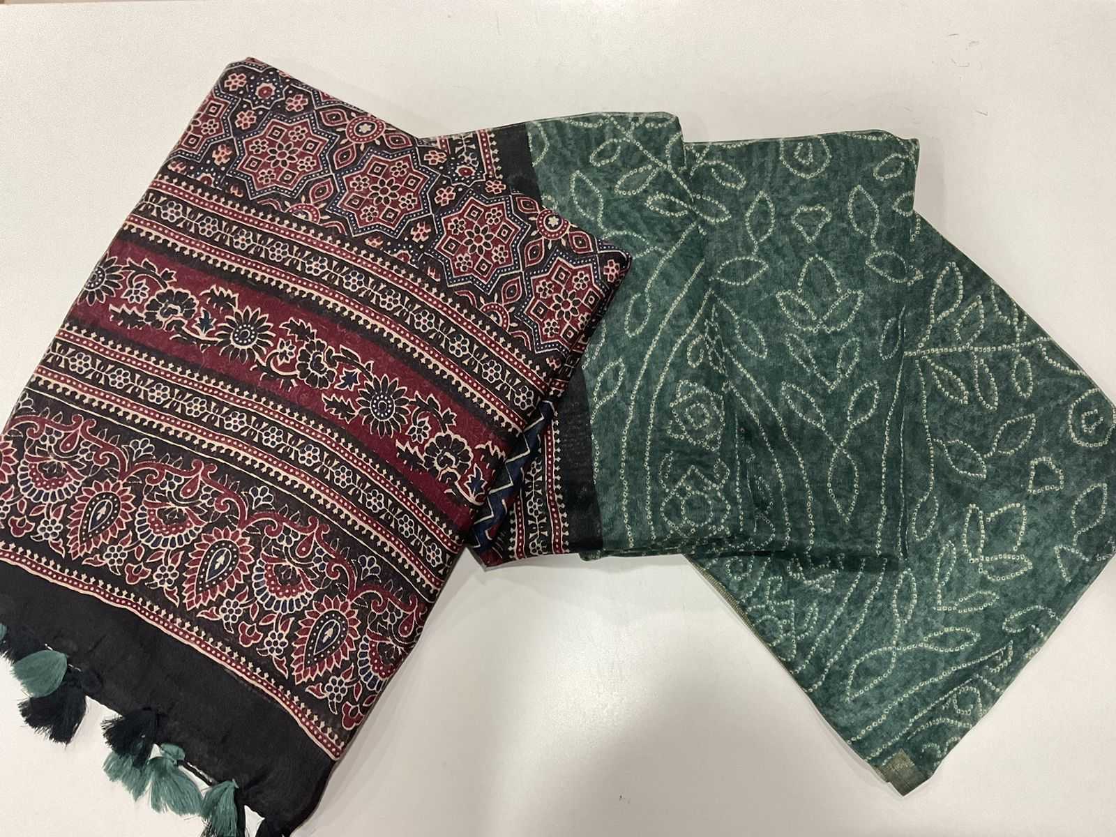 Ynf Linen KESH484 332 Sarees Wedding Collections Festive Collections Wholesale Printed Sarees Ajrakh Sarees Linen Sarees Manufacturer