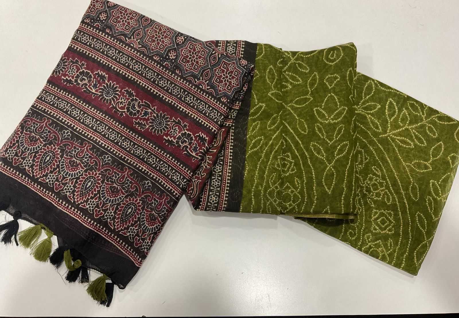 Ynf Linen KESH484 332 Sarees Wedding Collections Festive Collections Wholesale Printed Sarees Ajrakh Sarees Linen Sarees Manufacturer